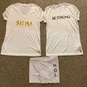 Juniors Girl Power Tee & Shorts Preloved Size M